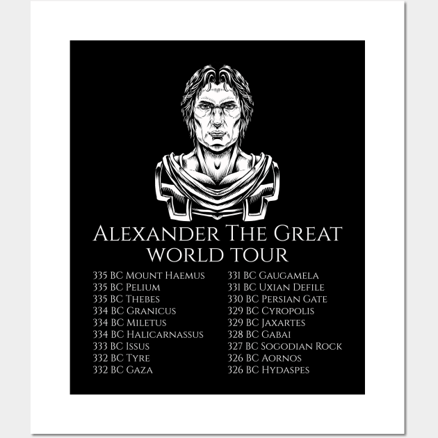 Classical Greek History - Alexander The Great World Tour Wall Art by Styr Designs